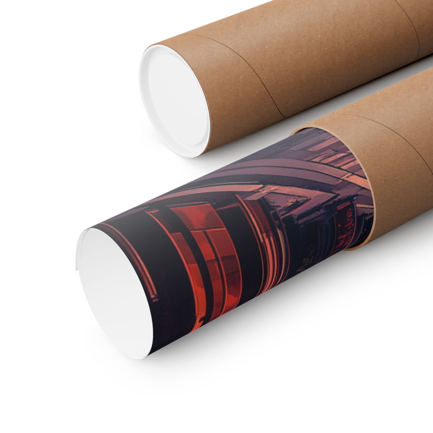 Urban Japan Sunset Matte Vertical Poster