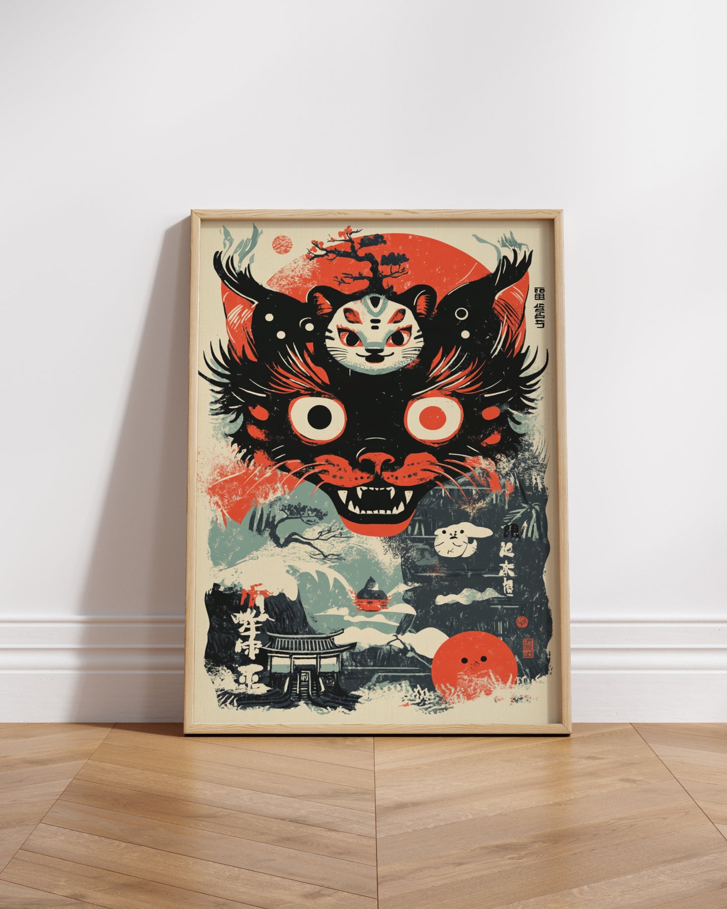 Cat Demon Art Poster