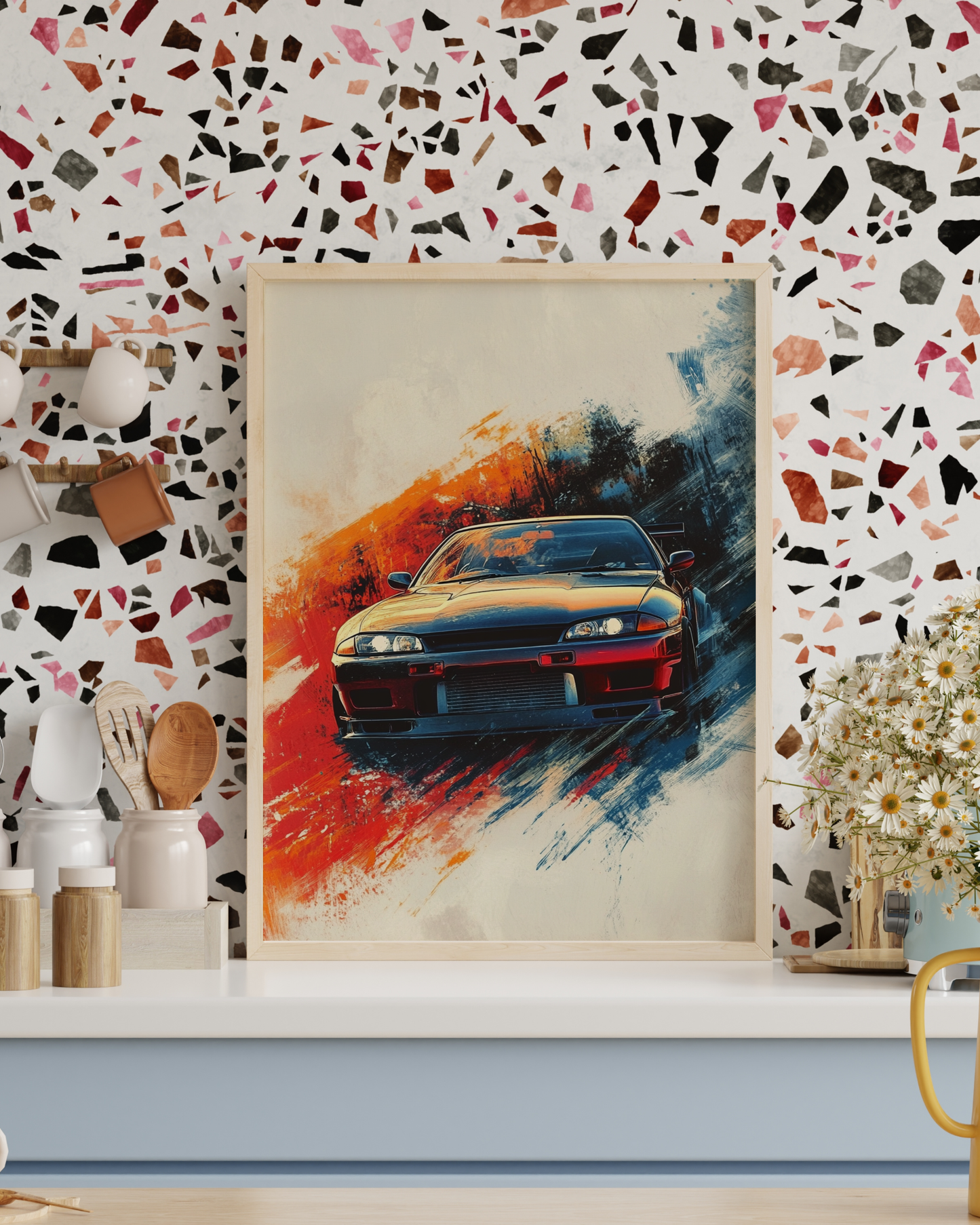 Racing Car Wall Art Poster