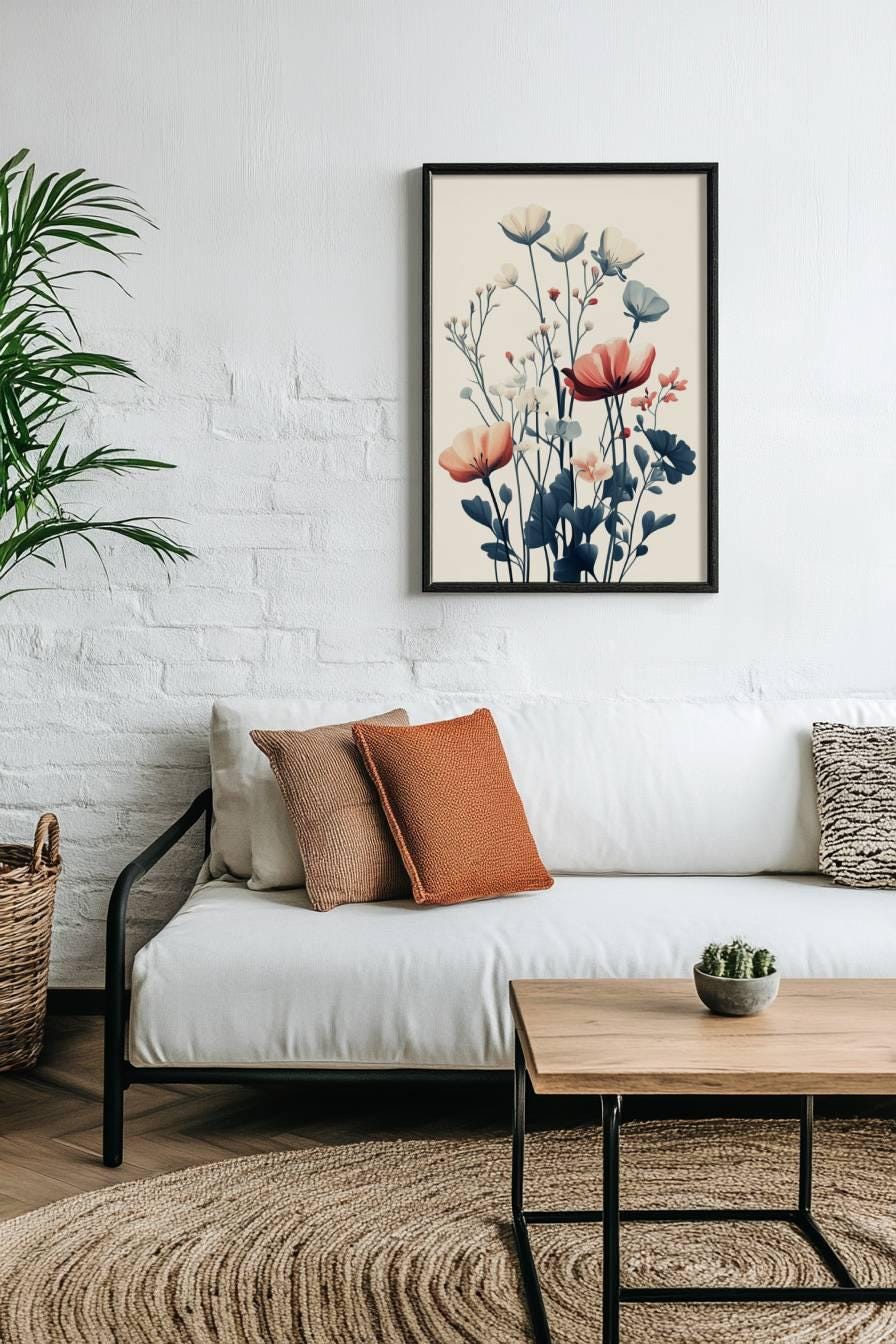 Floral aesthetic Matte Poster Collection, Elegant Home Decor, Wall Art, Gift for Plant Lovers, Vintage Style Room Decoration, Floral Wallart