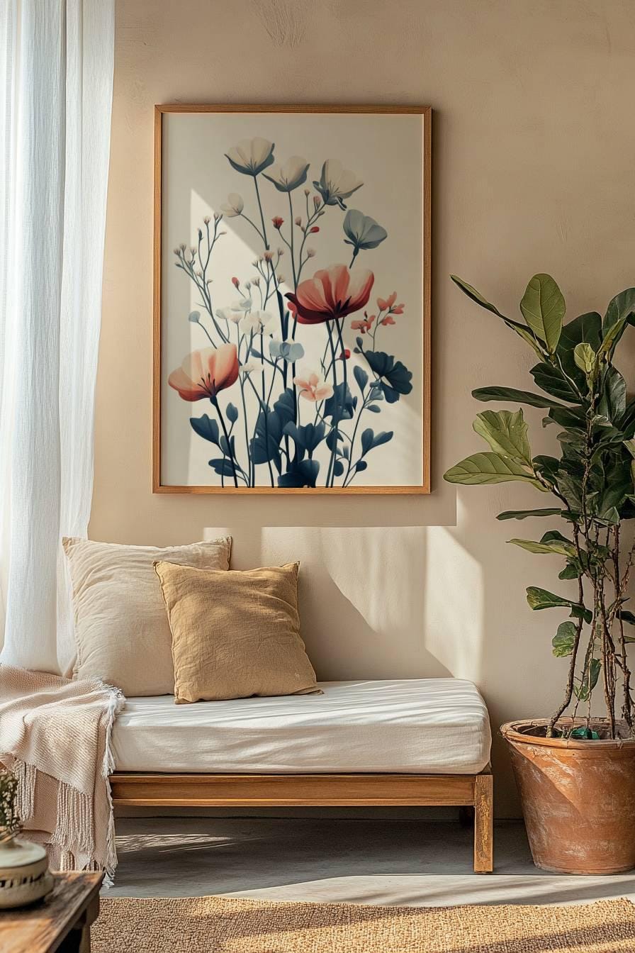 Floral aesthetic Matte Poster Collection, Elegant Home Decor, Wall Art, Gift for Plant Lovers, Vintage Style Room Decoration, Floral Wallart