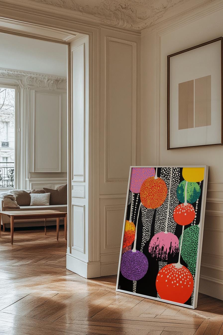 Vibrant Modern Art Print - Matte Vertical Posters for Home Decor, Wall Art, Colorful Artwork for Celebrations, Gifts, Living Room