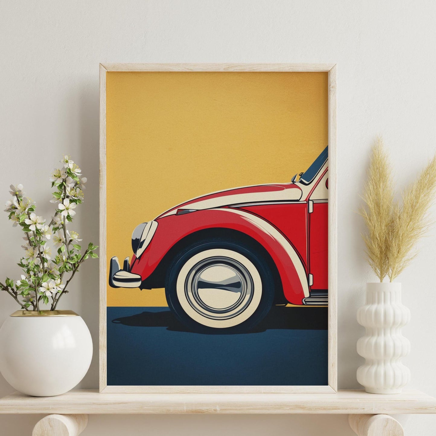 Classic German Car Matte Poster, Vintage Wall Art, Home Decor, Gift for Car Enthusiasts, Unique Room Decoration, Perfect for Living Room