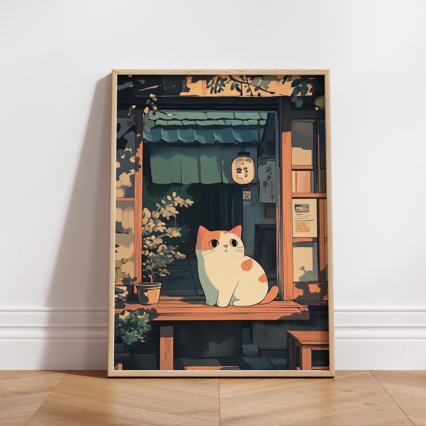 Whimsical Cat Poster - Vintage Art Print for Cat Lovers, Home Decor, Gift for Friends, Wall Art for Cat Lovers, Cute Cat Print