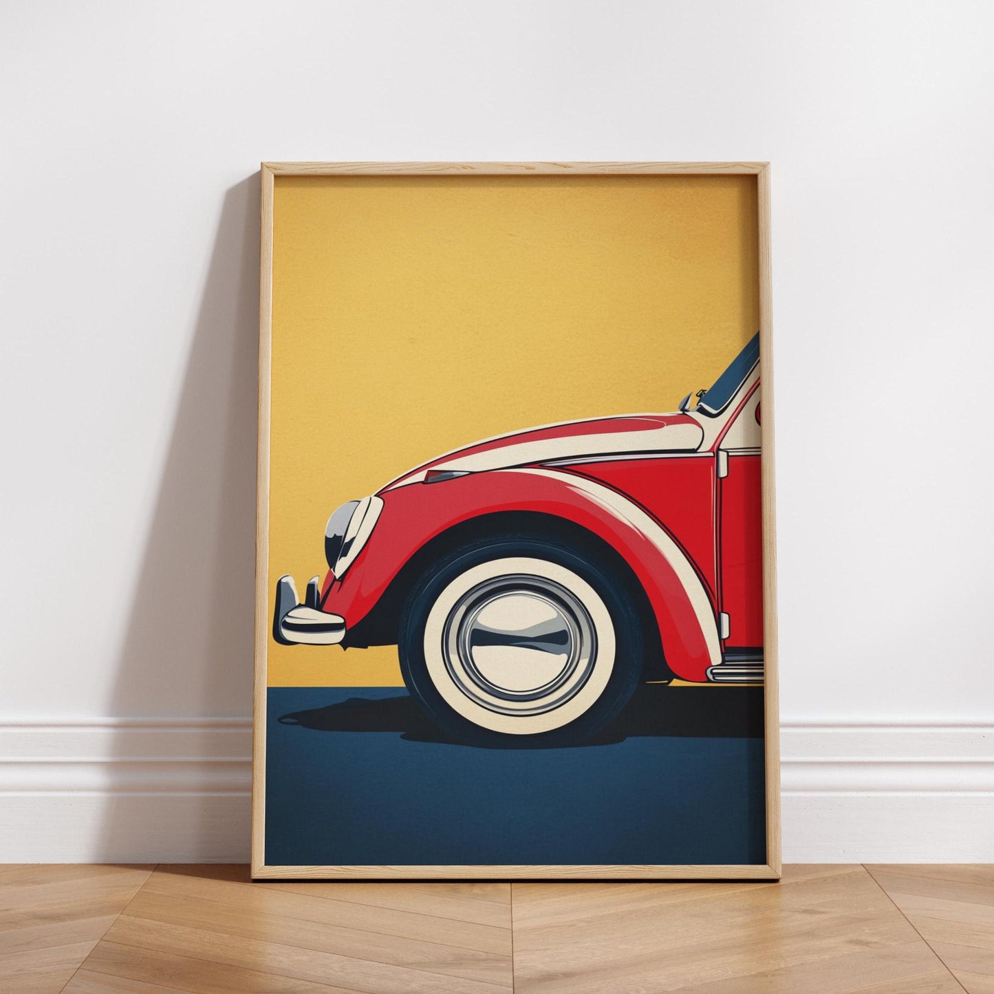 Classic German Car Matte Poster, Vintage Wall Art, Home Decor, Gift for Car Enthusiasts, Unique Room Decoration, Perfect for Living Room