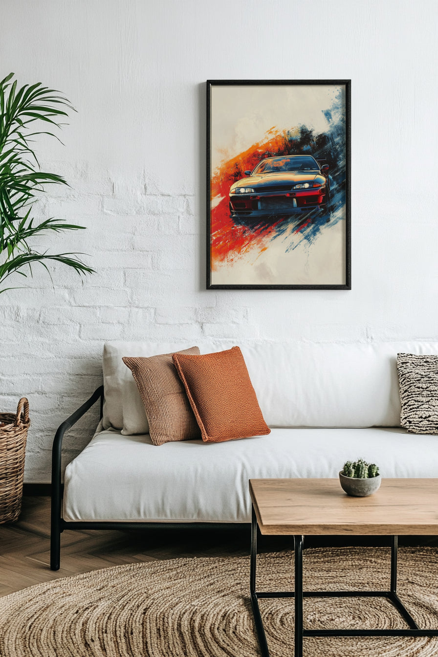 Racing Car Wall Art Poster