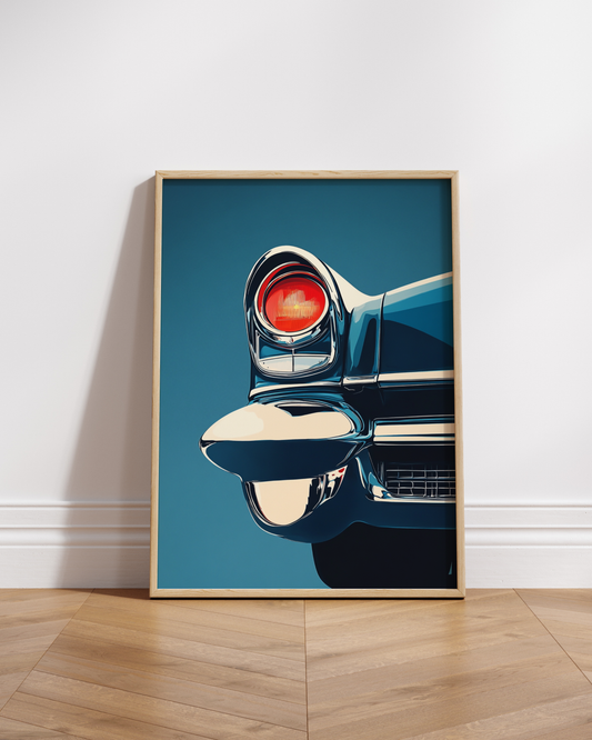 Vintage Car Tail light Matte Poster