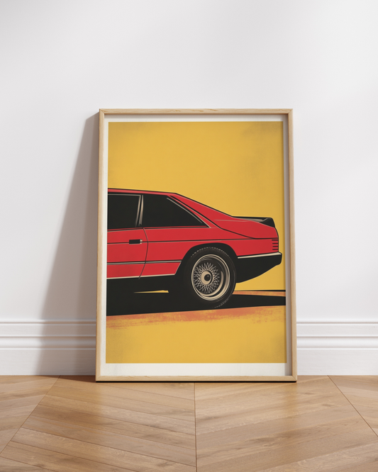 Retro Car Art Poster