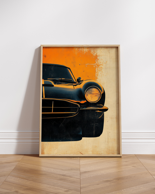 Vintage Sports Car Matte Poster