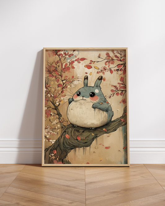 Whimsical Cute Bunny Matte Posters