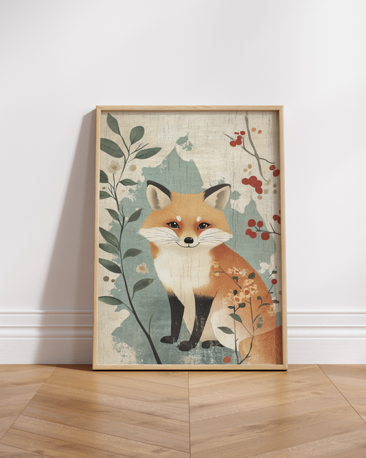 Whimsical Fox Poster