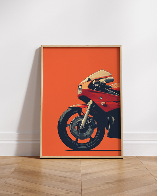 Cafe Racer Motorcycle Art Poster