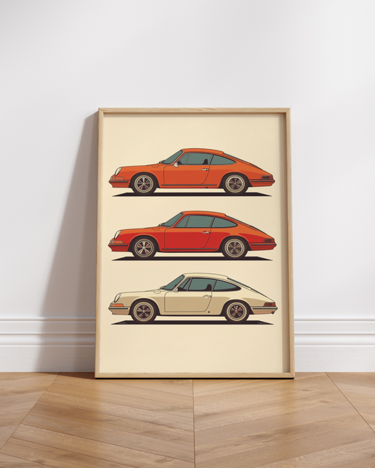 Vintage 911 Poster