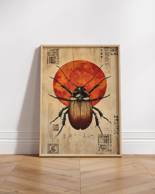 Artistic Beetle Matte Poster