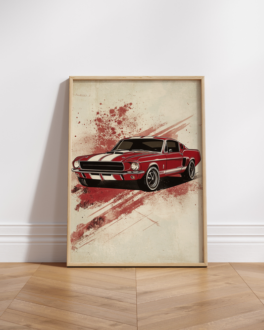 Vintage Car Matte Poster