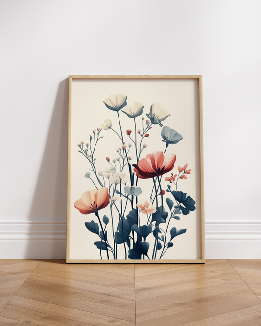 Floral aesthetic Matte Poster
