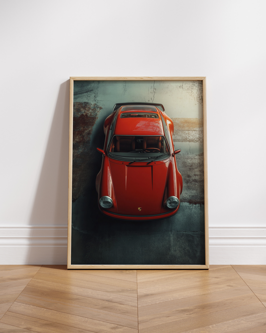 Red Classic 911 Poster