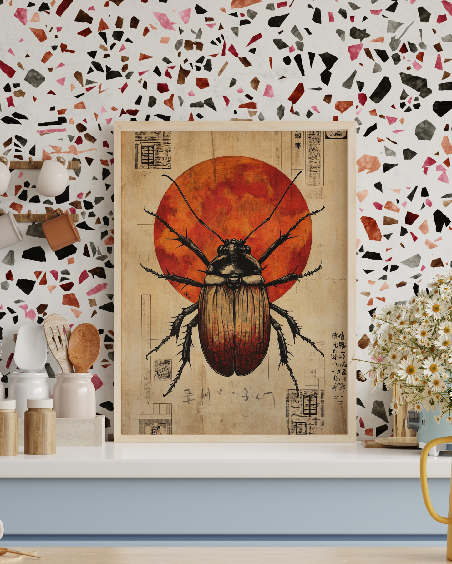 Artistic Beetle Matte Poster