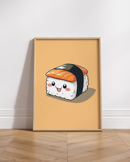 Cute Sushi Art Poster