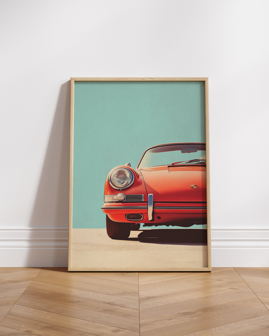 Vintage Roadster Car Matte Poster