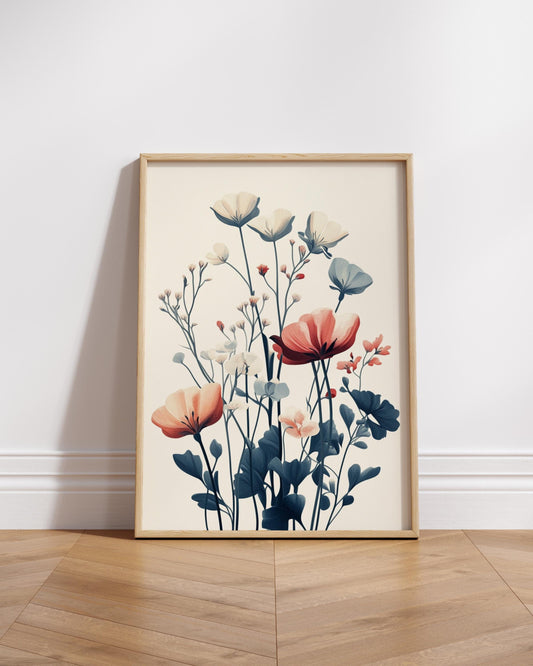 Floral aesthetic Matte Poster Collection, Elegant Home Decor, Wall Art, Gift for Plant Lovers, Vintage Style Room Decoration, Floral Wallart