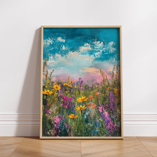 Vibrant Floral Matte Vertical Posters, Wall Art Decor, Nature-Inspired Gifts, Colorful Art for Home, Garden Lovers, Spring Decor