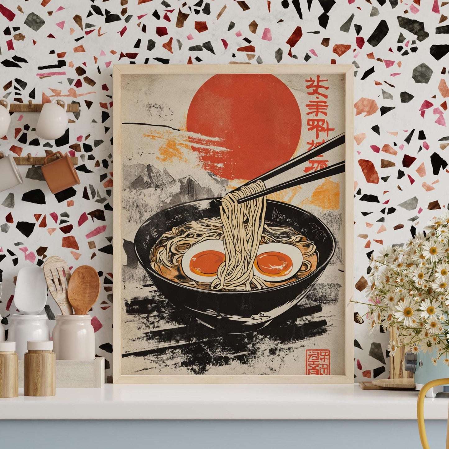 Japanese Ramen Matte Vertical Posters, Wall Art, Home Decor, Foodie Gift, Asian Cuisine Wall Decor, Kitchen Aesthetic, Japanese Art, Ramen.