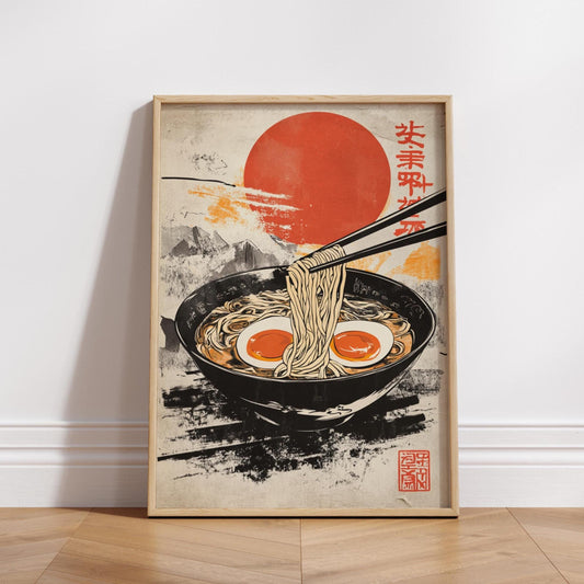 Japanese Ramen Matte Vertical Posters, Wall Art, Home Decor, Foodie Gift, Asian Cuisine Wall Decor, Kitchen Aesthetic, Japanese Art, Ramen.
