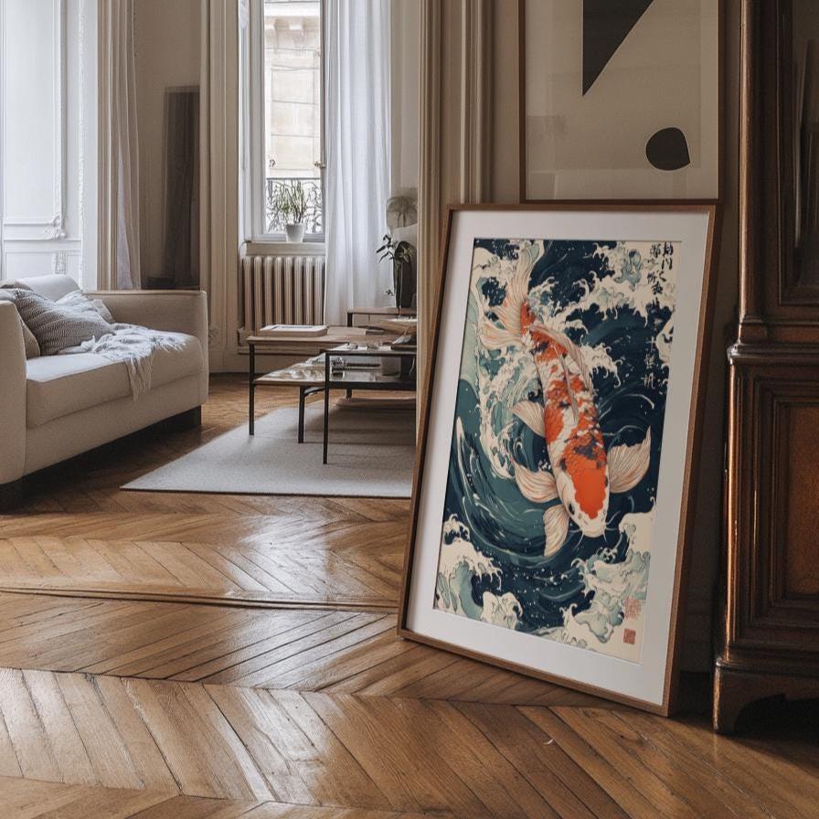 Koi Fish Matte Vertical Posters | Japanese Wall Art, Home Decor, Gift for Fish Lovers, Asian Aesthetic, Fish Art, Fish Lovers Gift.