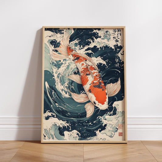 Koi Fish Matte Vertical Posters | Japanese Wall Art, Home Decor, Gift for Fish Lovers, Asian Aesthetic, Fish Art, Fish Lovers Gift.