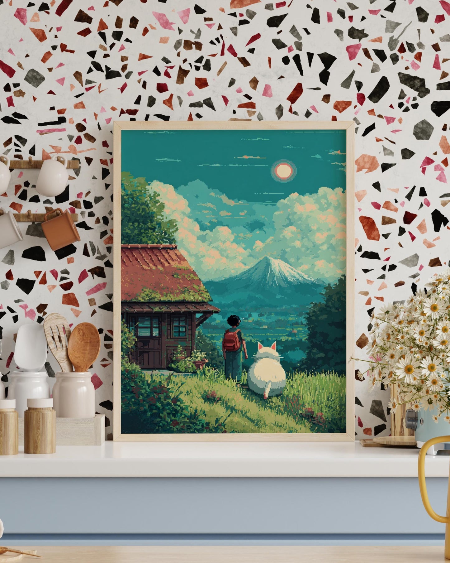 Whimsical Matte Vertical Posters: Dreamy Decor for Home & Office, Gift for Nature Lovers, Anime Inspiration, Cozy Wall Art