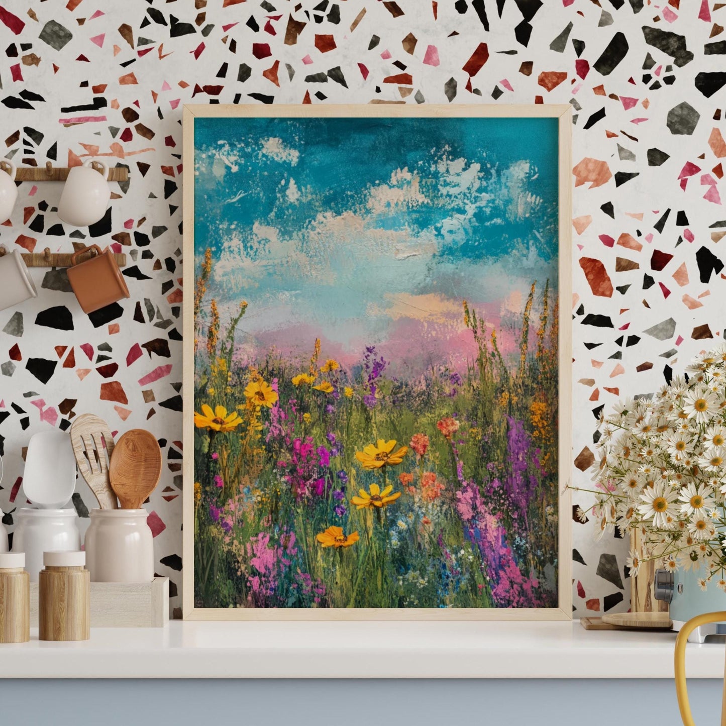 Vibrant Floral Matte Vertical Posters, Wall Art Decor, Nature-Inspired Gifts, Colorful Art for Home, Garden Lovers, Spring Decor