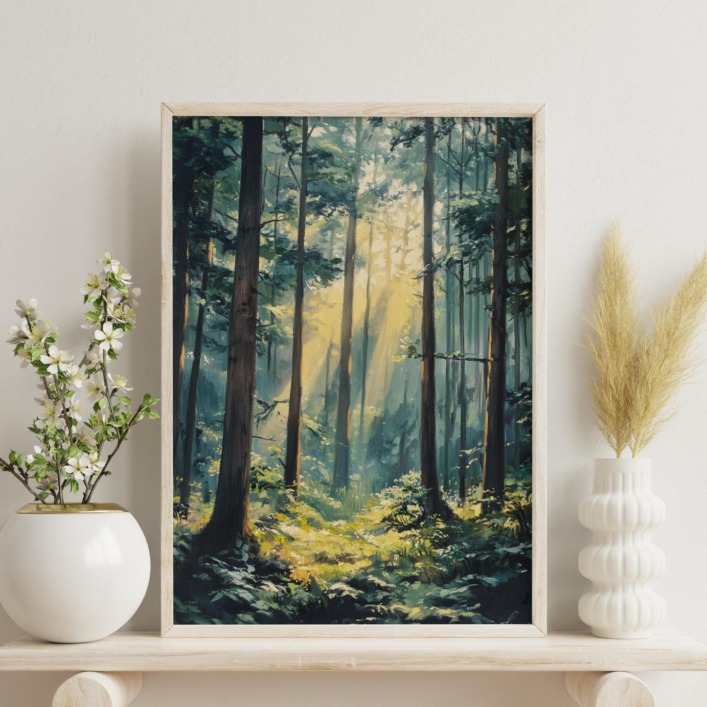 Serene Forest Poster, Nature-Inspired Wall Art, Forest Poster, Perfect for Home or Office, Gift for Nature Lovers, Forest Art