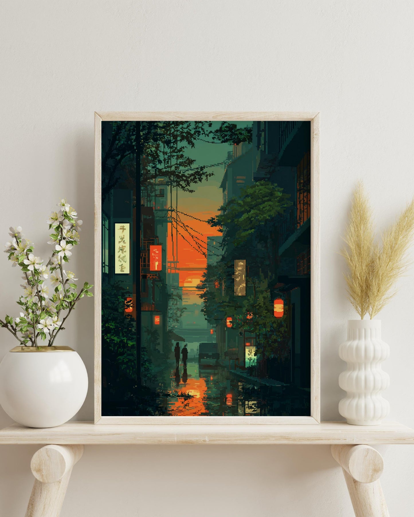 Urban Evening Matte Poster | Vintage Cityscape Wall Art, Aesthetic Home Decor, Perfect for Gift or Room Makeover