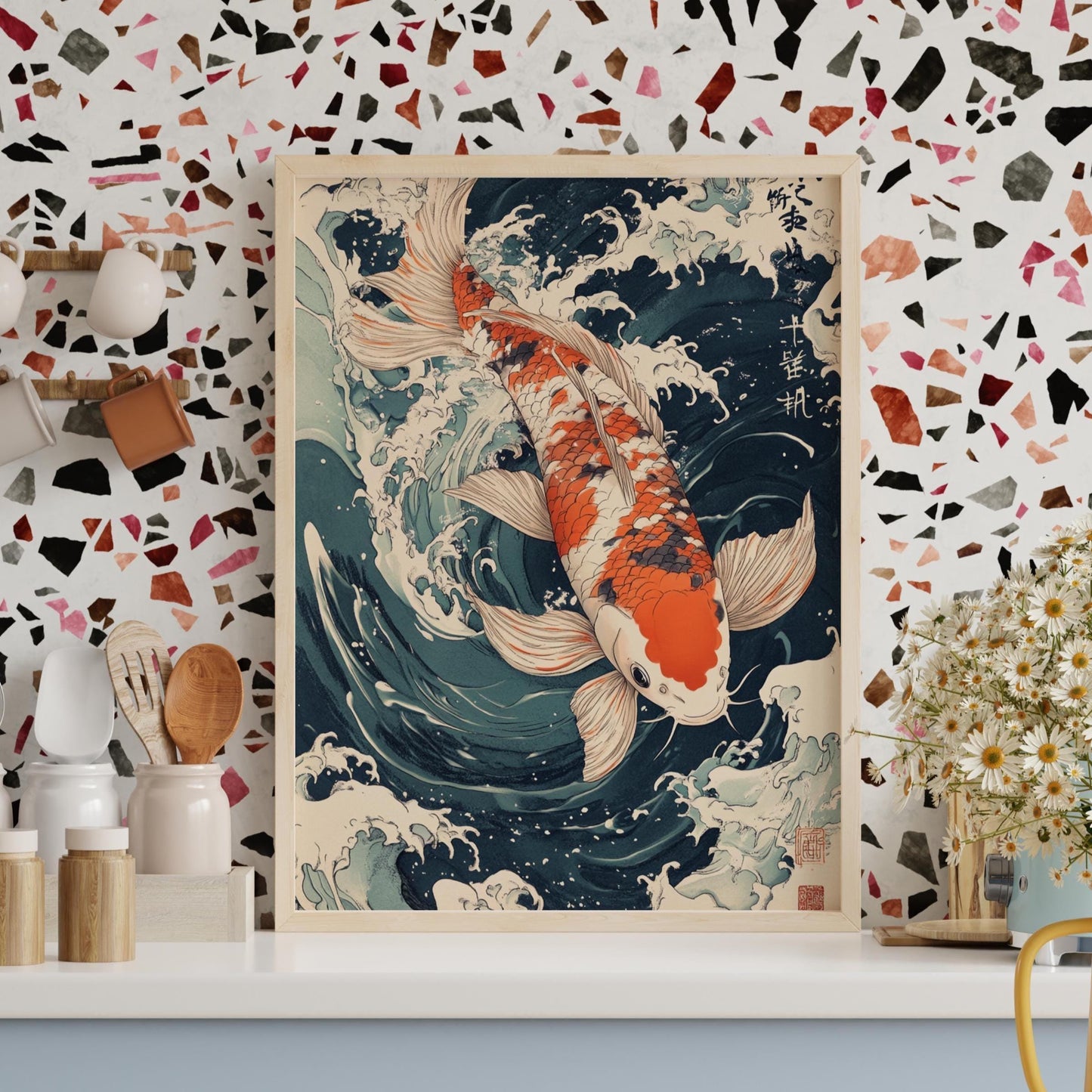Koi Fish Matte Vertical Posters | Japanese Wall Art, Home Decor, Gift for Fish Lovers, Asian Aesthetic, Fish Art, Fish Lovers Gift.