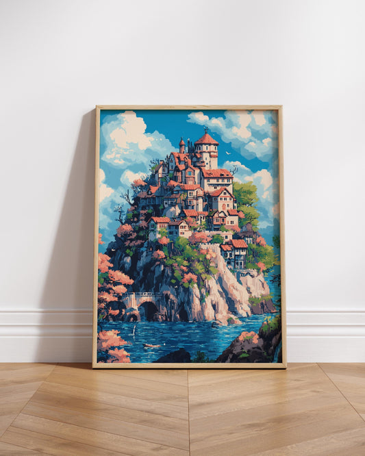 Scenic Matte Vertical Poster - Dreamy Landscape Wall Art, Home Decor, Gift for Art Lovers, Office Decoration, Vibrant Colors