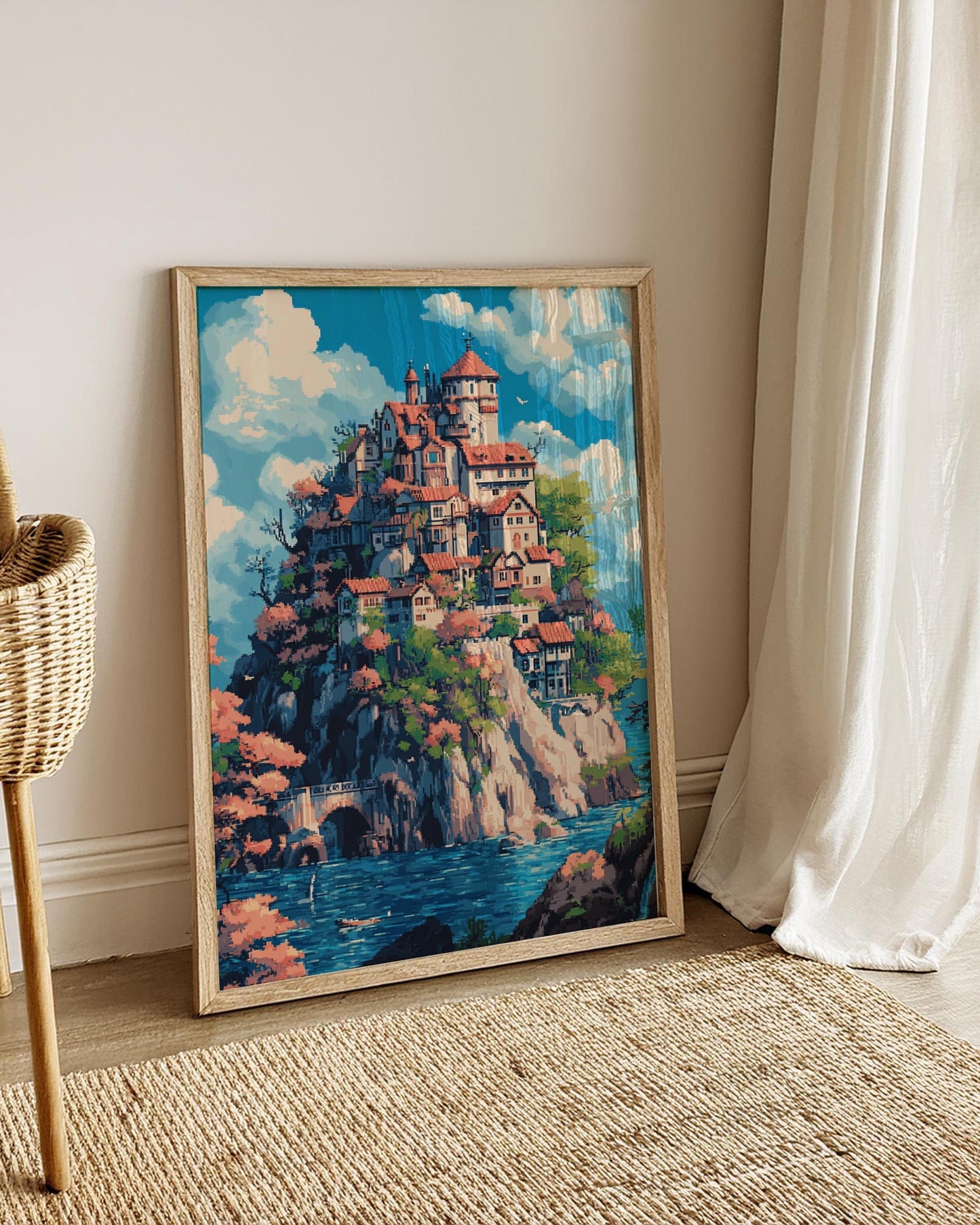 Scenic Matte Vertical Poster - Dreamy Landscape Wall Art, Home Decor, Gift for Art Lovers, Office Decoration, Vibrant Colors