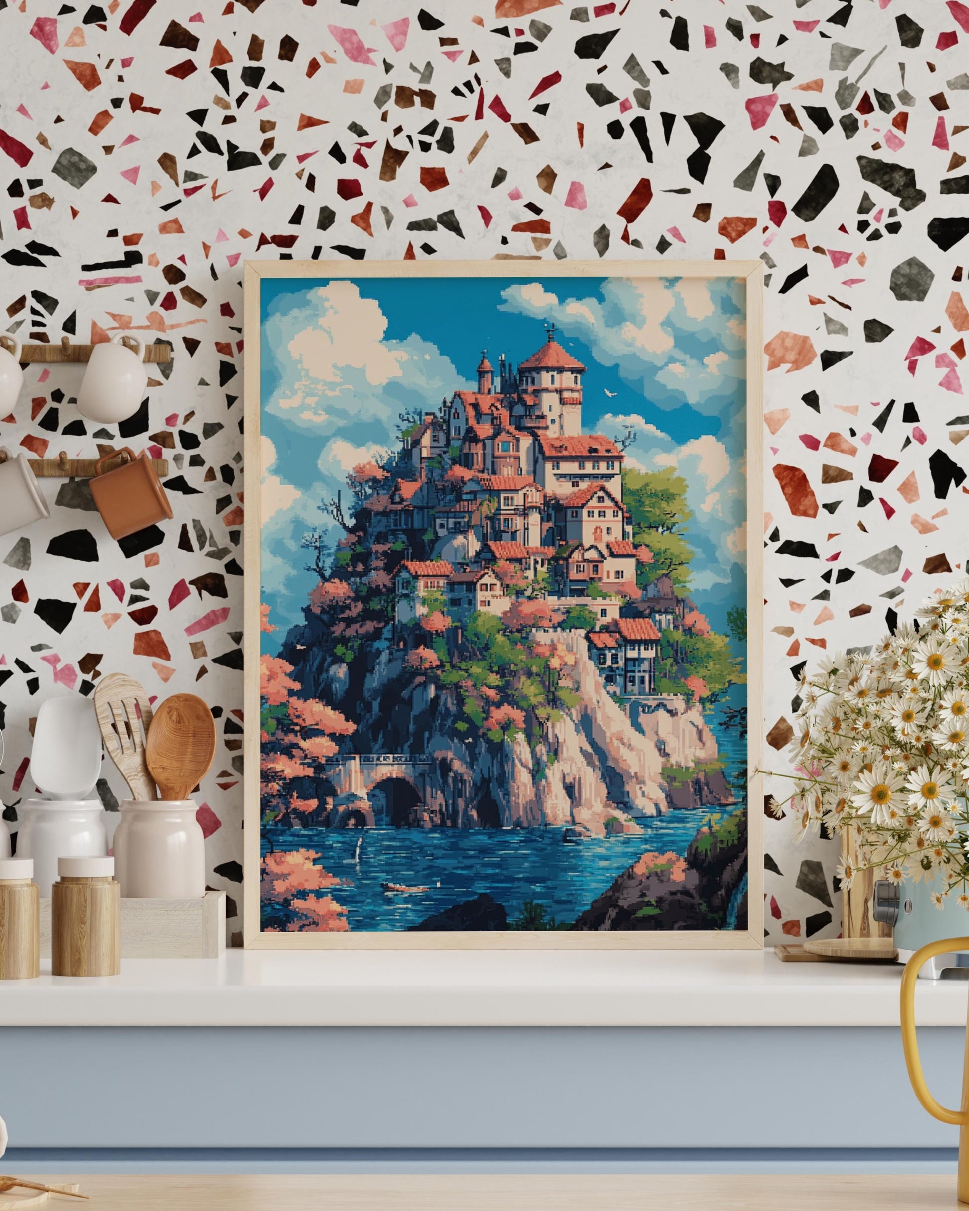 Scenic Matte Vertical Poster - Dreamy Landscape Wall Art, Home Decor, Gift for Art Lovers, Office Decoration, Vibrant Colors