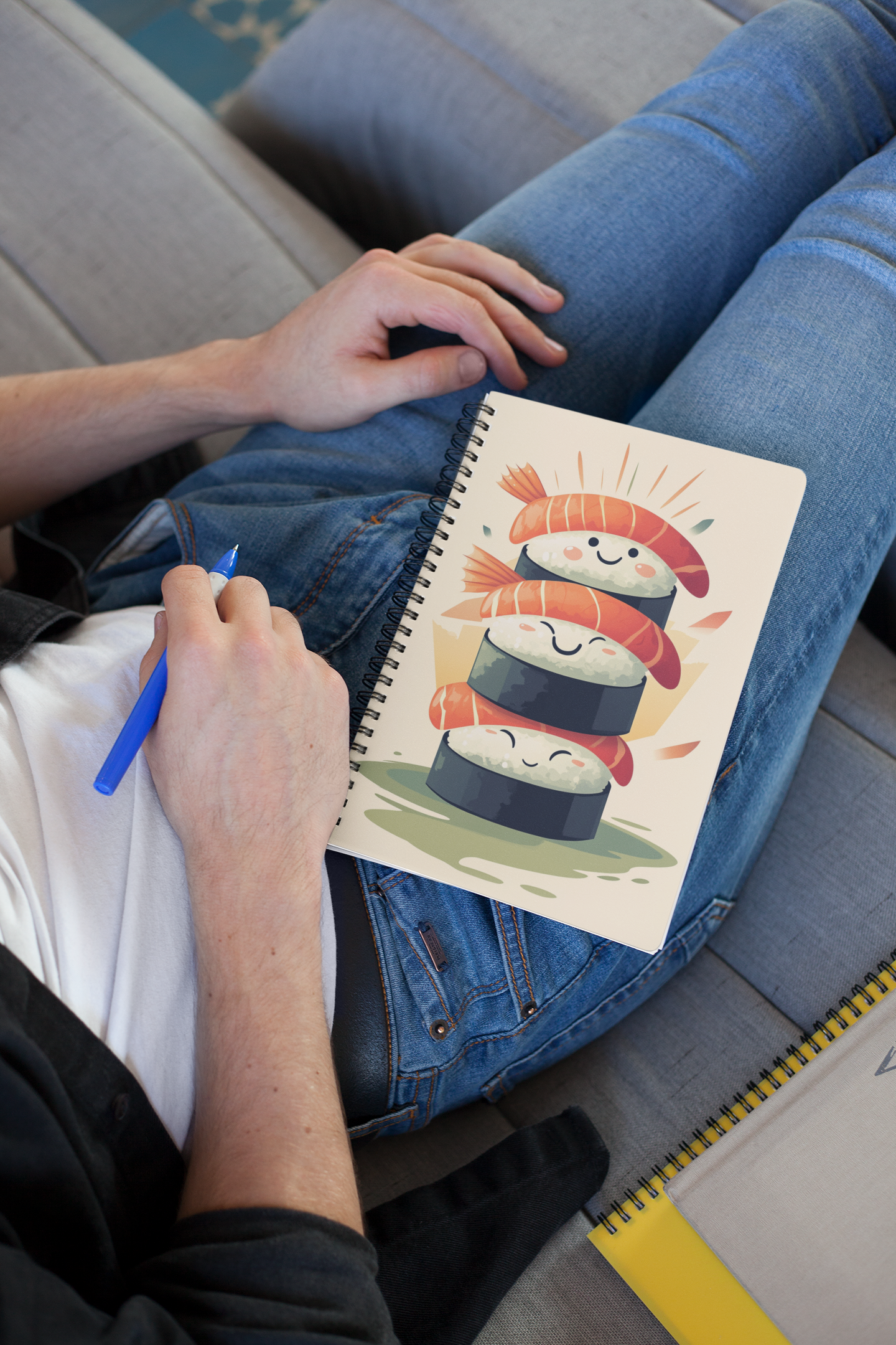 Cute Sushi Spiral Notebook