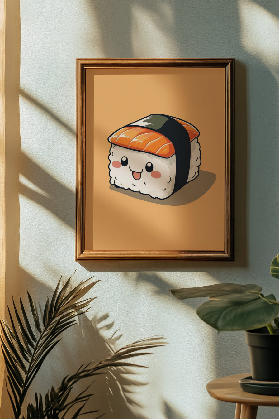 Cute Sushi Art Poster