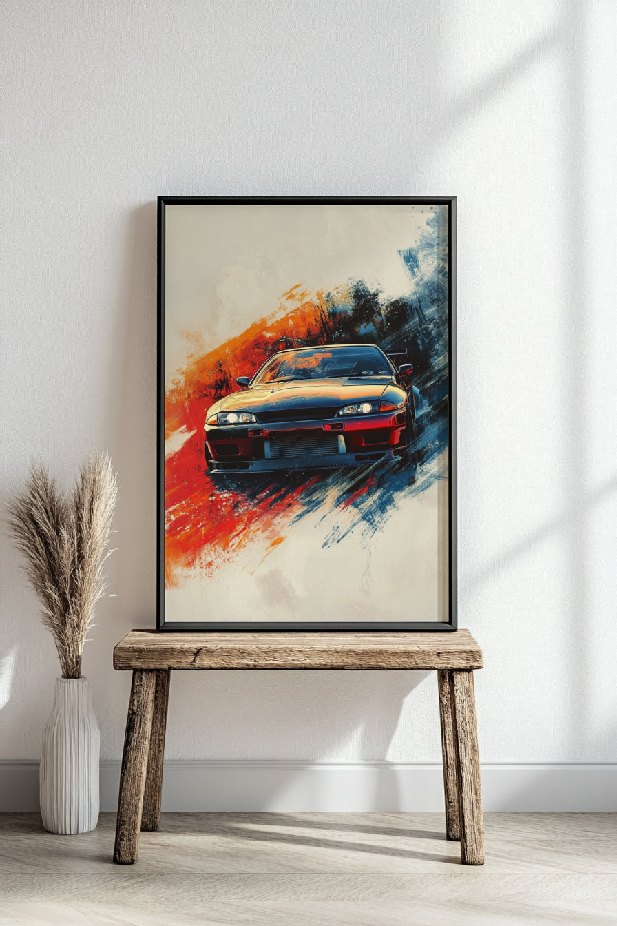 Racing Car Wall Art Poster